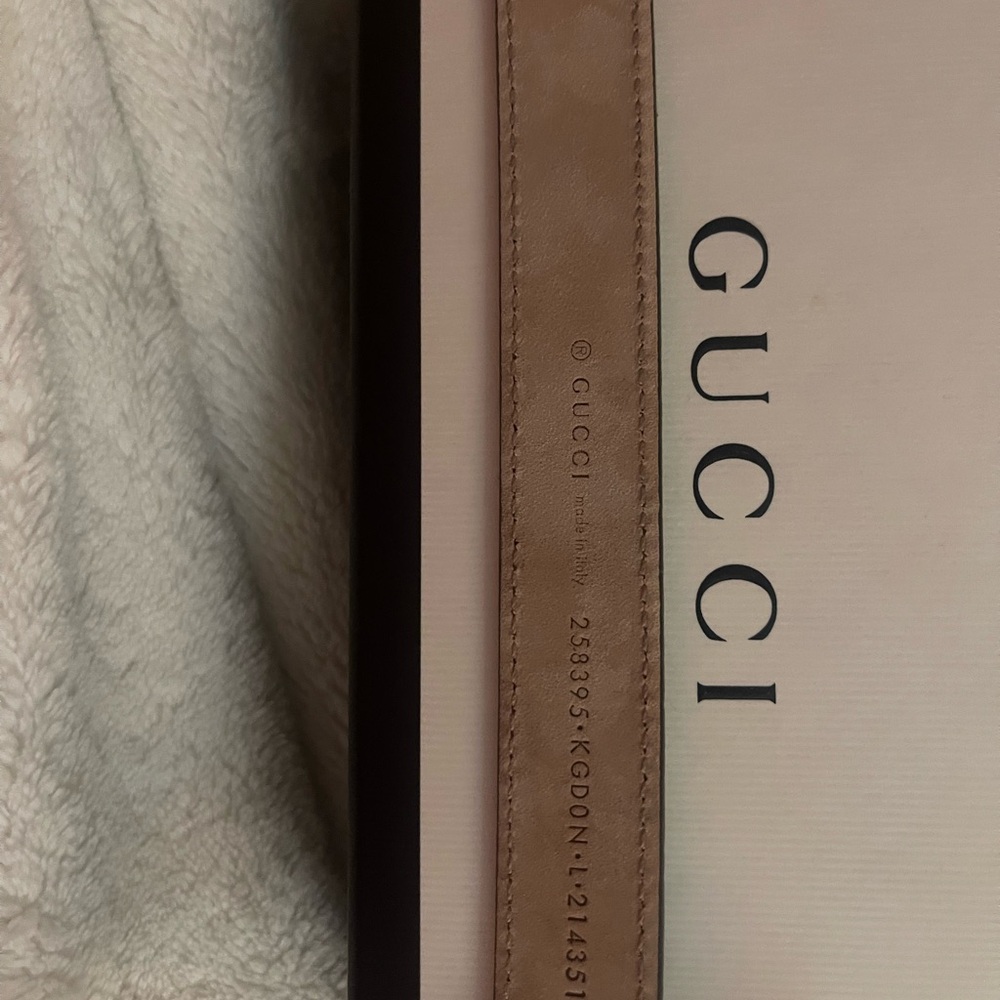 Gucci Brown GG Supreme Canvas Belt - Picture 3 of 4